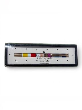 Kate Spade Candy Stripe Ballpoint Pen New in Box